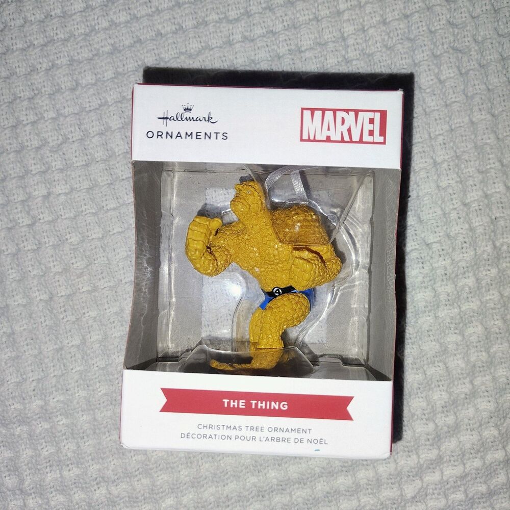 NEW 2025 Hallmark Marvel THE THING Fantastic 4 Hanging Christmas Ornament NIB